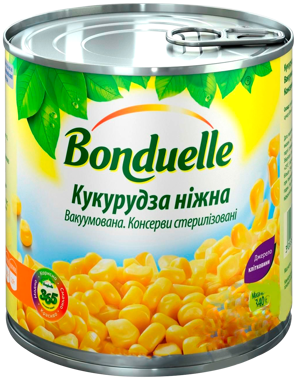 Кукурудза "Bonduelle" ніж ж/б 340г /лан/
