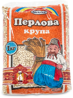 Крупа Перлова фас 1кг /Веселка/