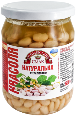 Квасоля "Королівський Смак" натуральна стерил. 520г с/б