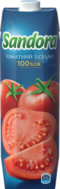 Сік "Томатний" Gold /закр/ 0,95л /Сандора/
