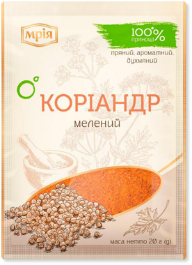 Коріандр мелений 20г /Мрія/