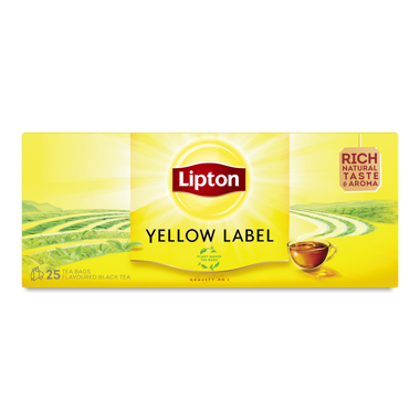 Чай "Lipton" Yellow Label чорний 25*2г