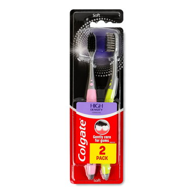 З/щітка COLGATE High Dens Charcoal м'яка 2шт
