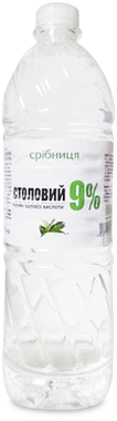 Оцет "Срібниця" 9% 1л /ЛЗП/