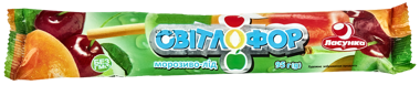 Морозиво "Світлофор" вишня/абр/зел.ябл 95г /Ласунка/