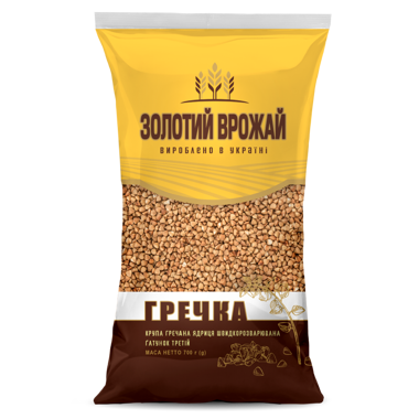 Крупа Гречана "Золотий Врожай" 700г