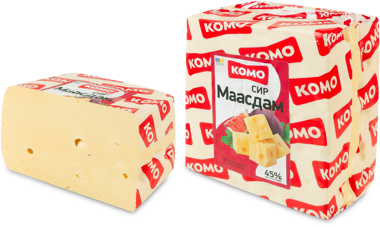Сир "Мааздам" 45% ваг /Комо/