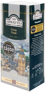 Чай "Ахмад" Earl Grey ф/п з/н 25*2г