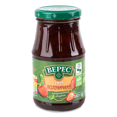 Джем "Верес" полуничний 385г