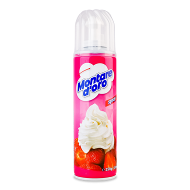 Вершки аероз. "Montare D`oro" 20% 250г