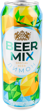 Пиво "Оболонь" Бірмікс лимон ж/б 0.5л