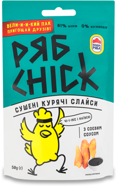 Слайси курячі РябChik з соєвим соусом 50г