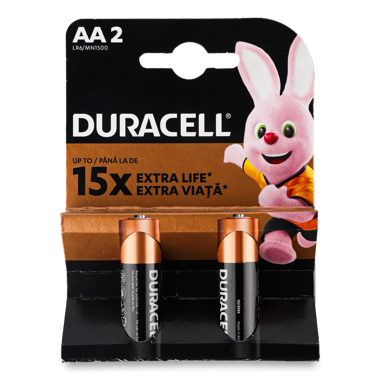 Батарейка DURACELL Basic AA 1.5V LR6 2шт