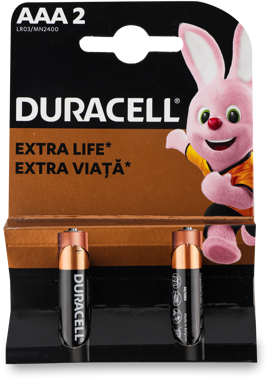 Батарейка DURACELL MN 2400 02 NEW AAА 2шт