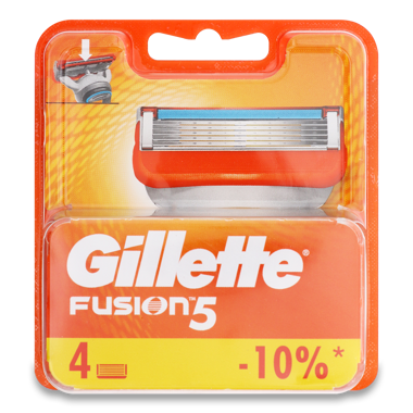Картридж GILLETTE Fusion 4шт