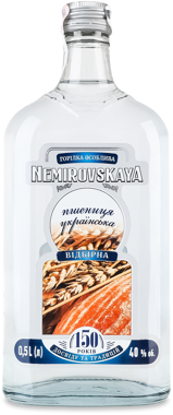 Горілка "Українська пшениця" 0.5л плоска /Нем/