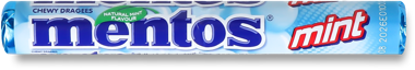 Цукерки жувальні "Ментос" ментол 37.5г /ВанМ/