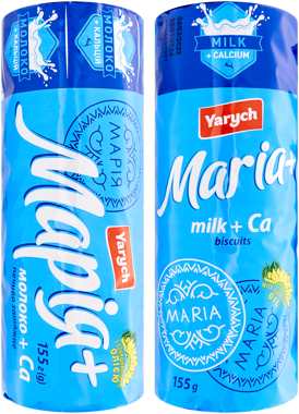 Печиво "Марія" молоко/кальцій 155г /Яричів/