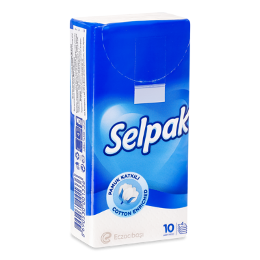 Хустинки гіг "Selpak" білі 10шт