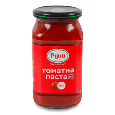 Паста томатна "Руна" 25% с/б твіст 490г