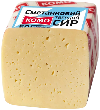 Сир "Сметанковий" 50% ваг /Комо/