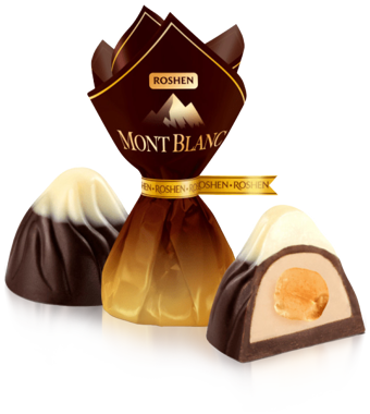 Цукерки "Монблан" цільний ліс. горіх ваг /Рошен