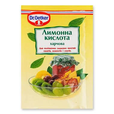 Кислота лимонна 8г /Oetker/
