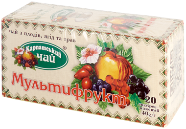 Чай "Мультифрукт" 2г*20пак /Карп/