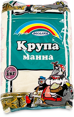 Крупа Манна фас 1кг /Веселка/