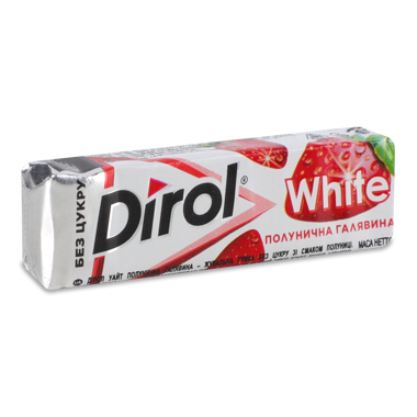 Жув.гум "Dirol" White полуниця 14г/ДН/