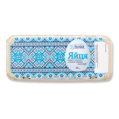 Яйця курячі "Україна" С1 10шт /Ясенсвіт/