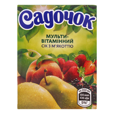 САДОЧОК Мультивітамін 0.2л /Сандора/