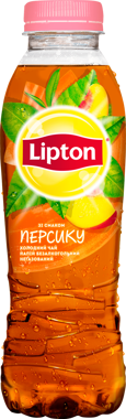 Чай "Ліптон" хол чор персик 0.5л /Сандора/