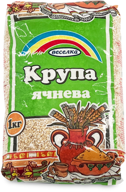 Крупа Ячмінна фас 1кг /Веселка/