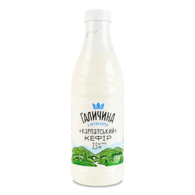 Кефір "Галичина" 2.5% 870г пляшка 