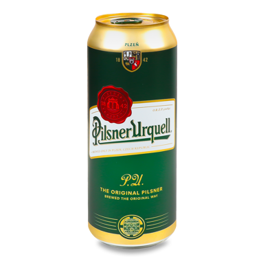 Пиво "Pilsner Urquerl" ж/б 0.5л