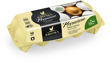 Яйця курячі "Квочка" Premium С0 10шт