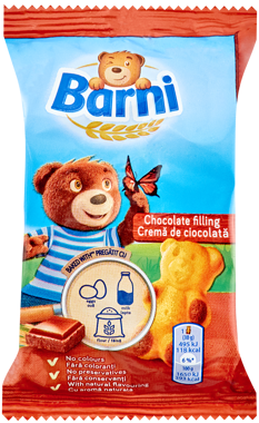 Бісквіт "Барні" шоколадна начинка 30г /Крафт/