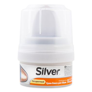 Крем д/взут "Silver" блиск натур банка 50мл