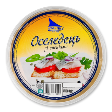 Оселедець "Матье" в олії зі спеціями 200г /Галс/