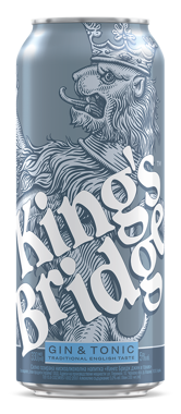 Напій сл/ал. "King's Bridge Gin" тонік 7% 0.5л ж/б
