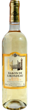 Вино "Baron de Lirondeau" біле н/сол 0.75л /Франція/