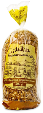 Хліб "Полонинський" житньо/пшен з присип різ 0.6кг /Палушка/