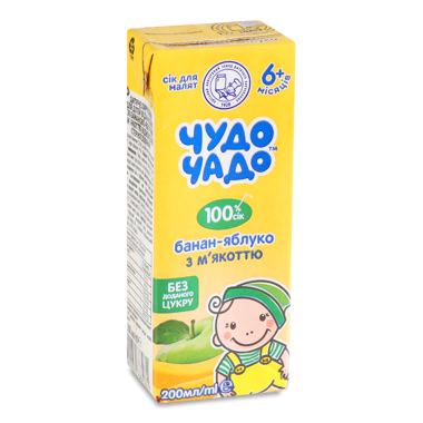 Сік Чудо-чадо яблуко-банан 0.2л /ОКЗД/