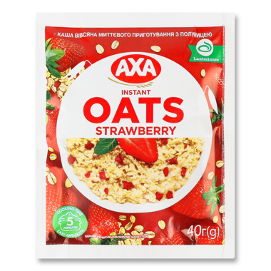 Каша вівсяна "AXA" з полуницею 40г