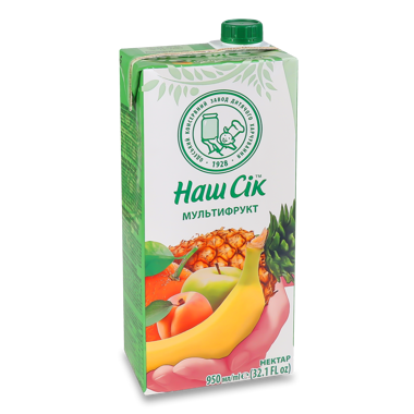 Нектар "Наш Сік" мультифрукт 0.95л