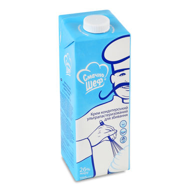 Крем "На Здоров'я" кондит. вершк 26% 1л т/п /Люст