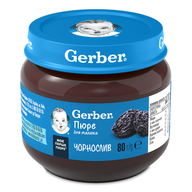 Пюре "Gerber" чорнослив 80г /Nestle/