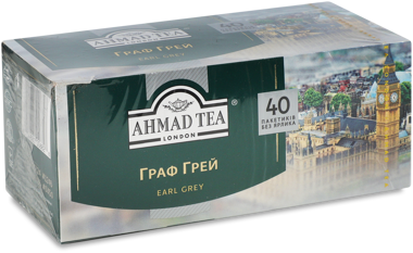Чай "Ахмад" Earl Grey ф/п б/н 40*2г