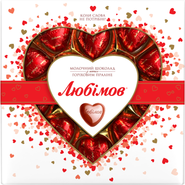 Цукерки "Любимов" молочний 108г 